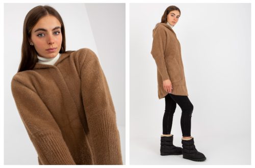 ciepłe płaszcze z alpaki z kapturem online